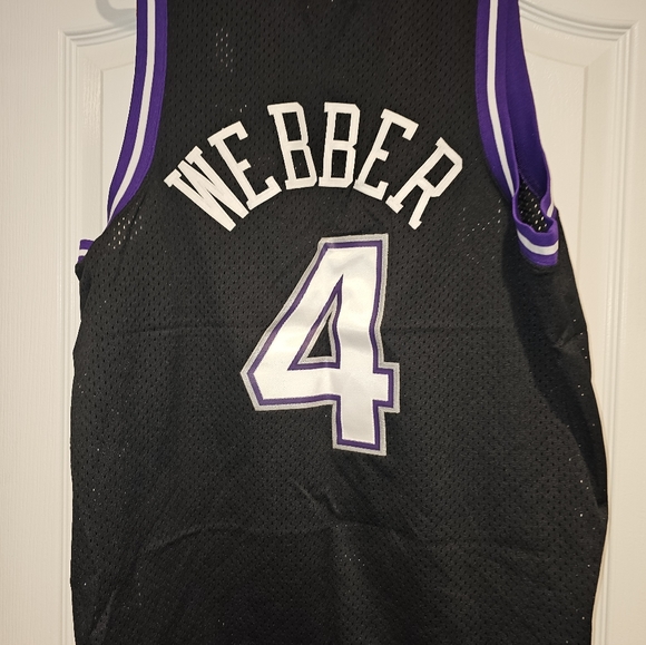 Vintage Nike Swingman Sacramento Kings Chris Webber size xl preowned smoke/petfr - Picture 3 of 4
